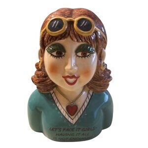 Carol Eldridge Michel Head Vase Ceramic Woman Sunglasses Lets Face It Girls